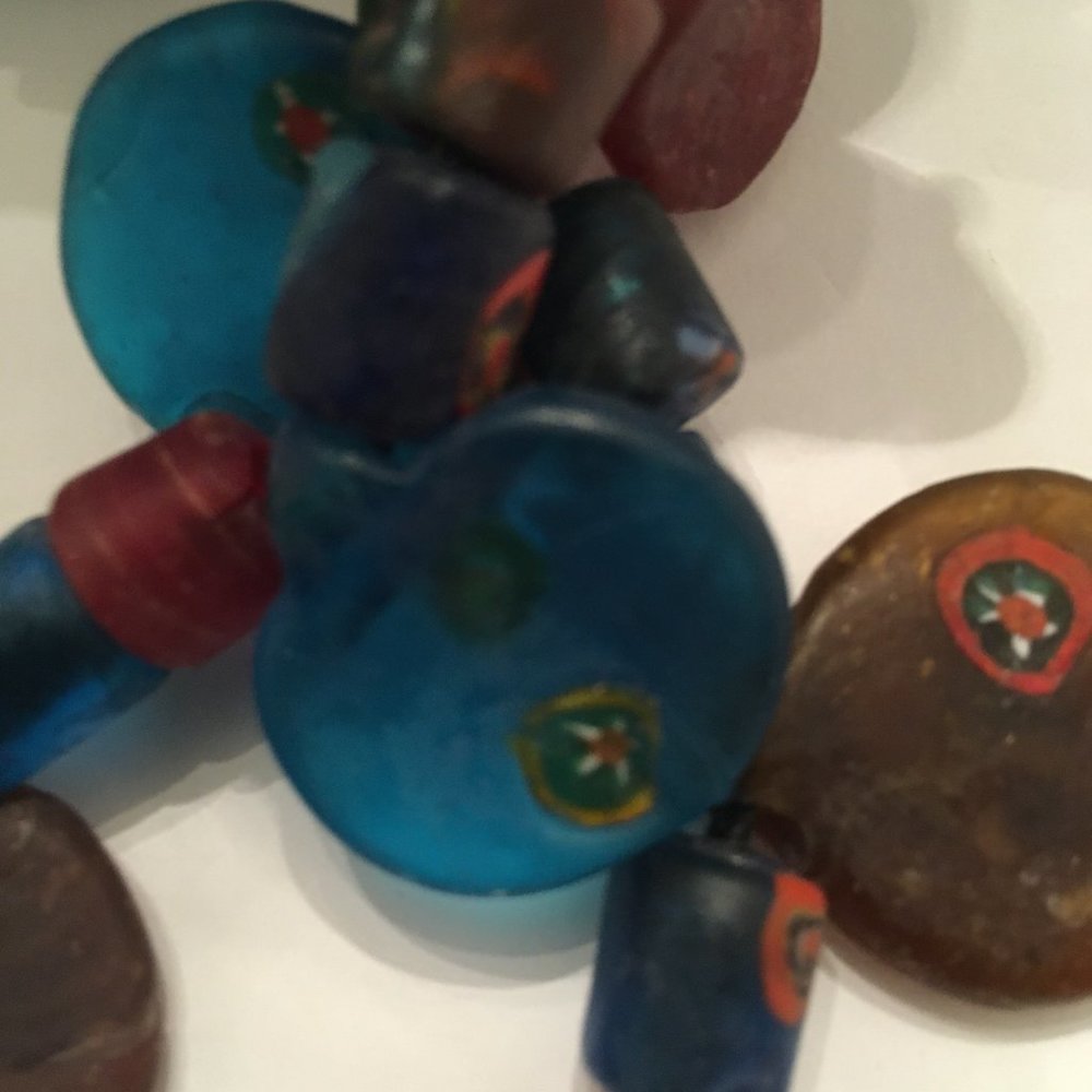 Handmade Millefiori Art Glass Necklace - Picture 9 of 14